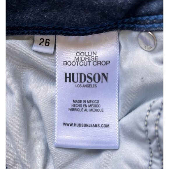 HUDSON Collin Mid-Rise Cropped Bootcut Jeans in Alexa, Size 26 - Picture 9 of 16
